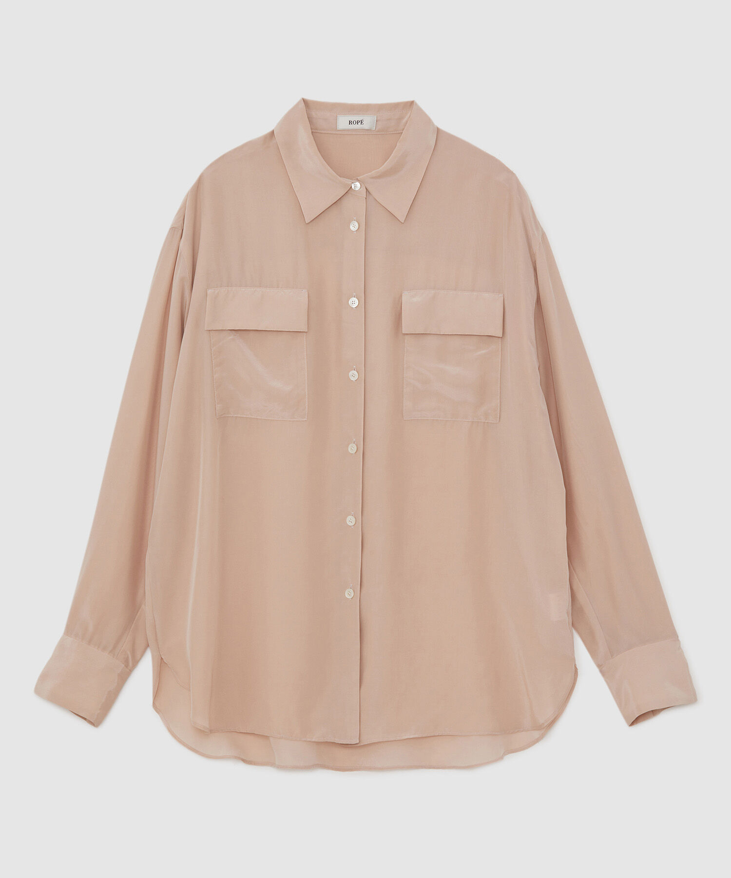 ROPE「シルクレーヨンデシンシャツブラウス」|シャツ・ブラウス|