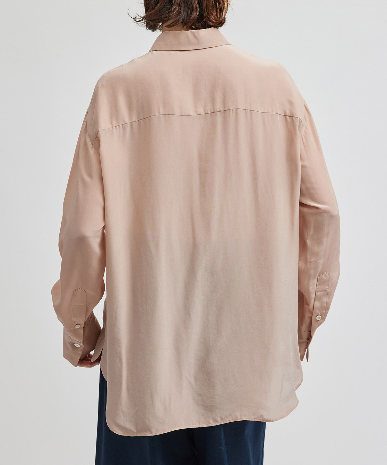 ROPE「シルクレーヨンデシンシャツブラウス」|シャツ・ブラウス|