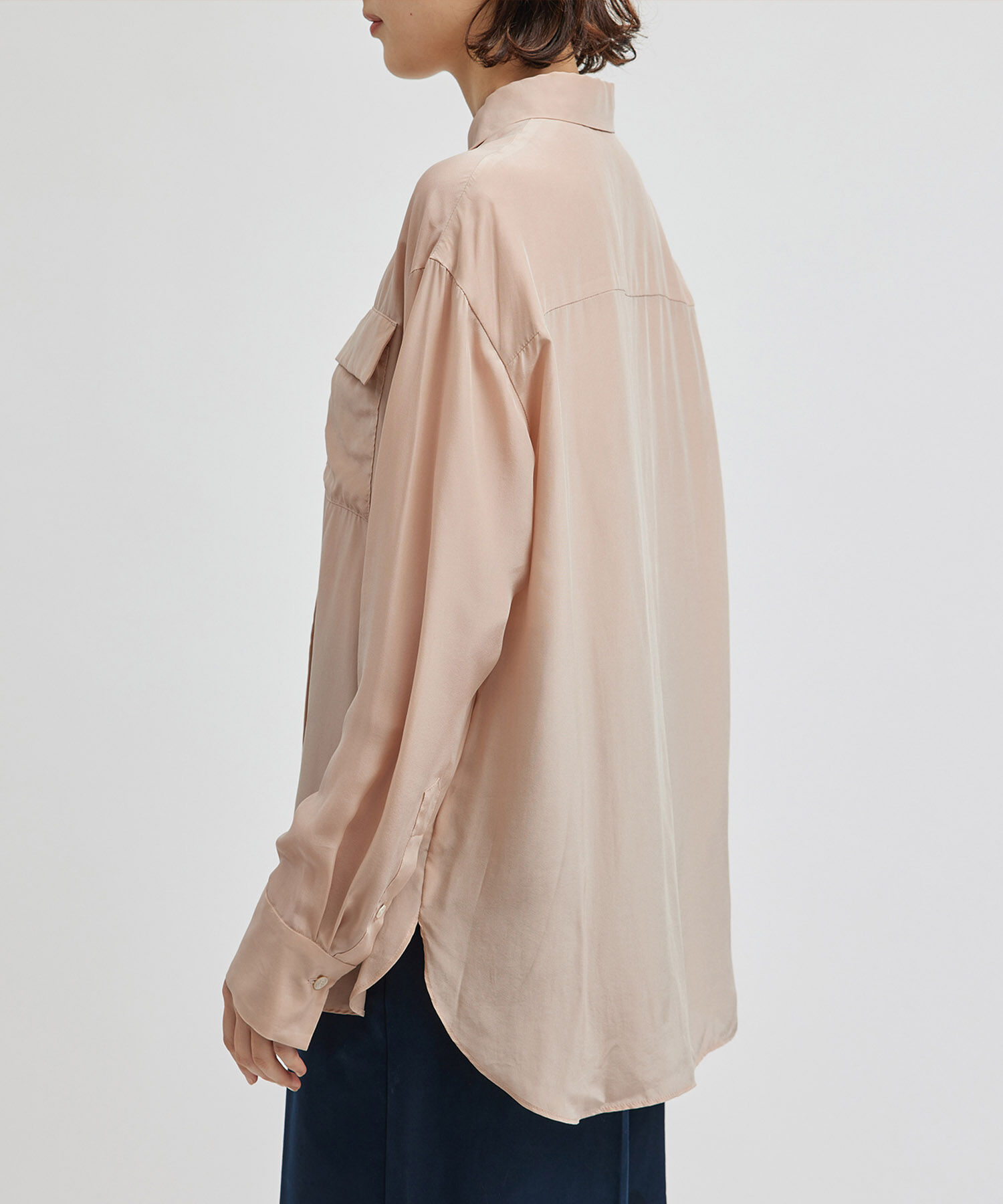 ROPE「シルクレーヨンデシンシャツブラウス」|シャツ・ブラウス|