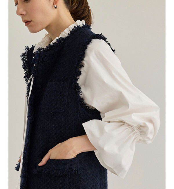 ROPE「ミックスツイードジレベスト」|ベスト・ジレ|