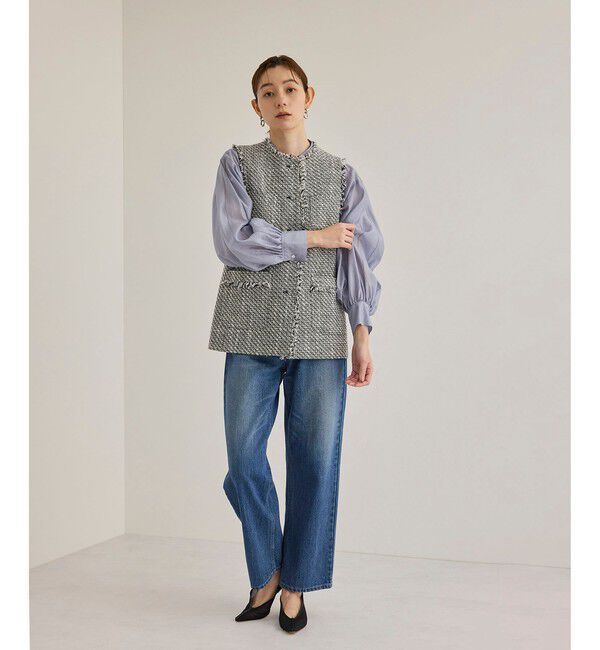 ROPE「ミックスツイードジレベスト」|ベスト・ジレ|