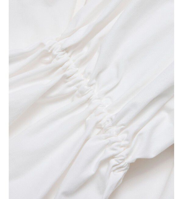 ROPE「シルク混タイプライタースタンドフリルブラウス」|シャツ・ブラウス|