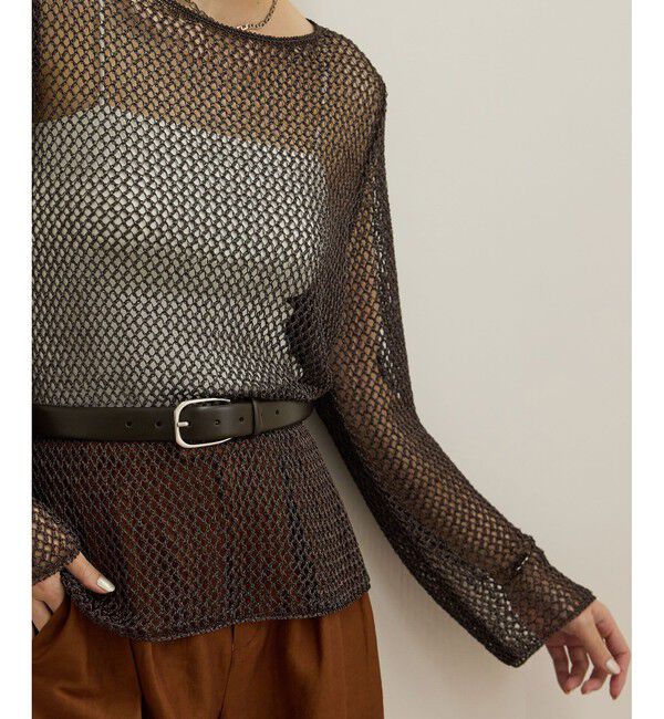 ROPE「ラメコードメッシュプルオーバー/洗える」|その他|