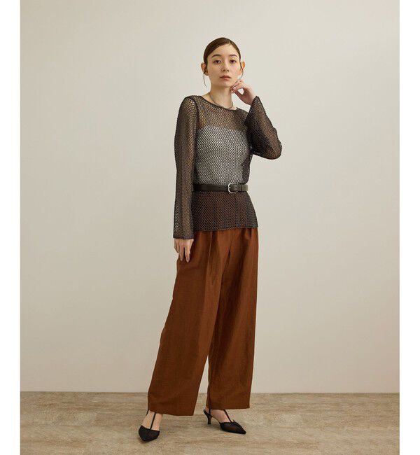 ROPE「ラメコードメッシュプルオーバー/洗える」|その他|