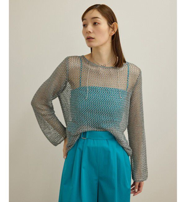 ROPE「ラメコードメッシュプルオーバー/洗える」|その他|