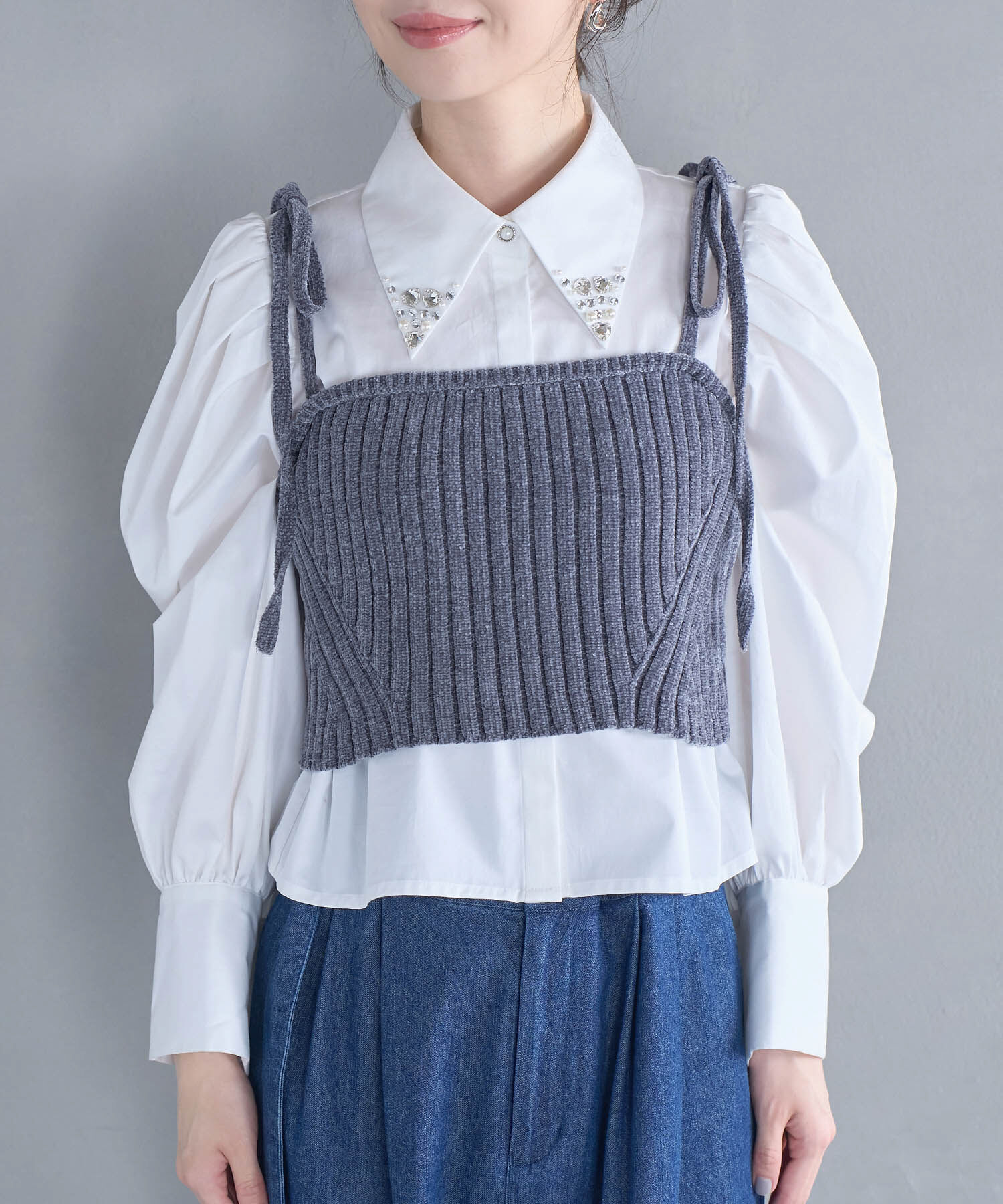 VIS「モールニットビスチェ」|キャミソール|