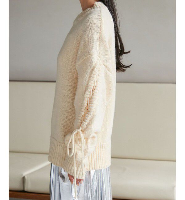 VIS「レースアップリボンニット【WEB・アウトレット限定】」|ニット・セーター|