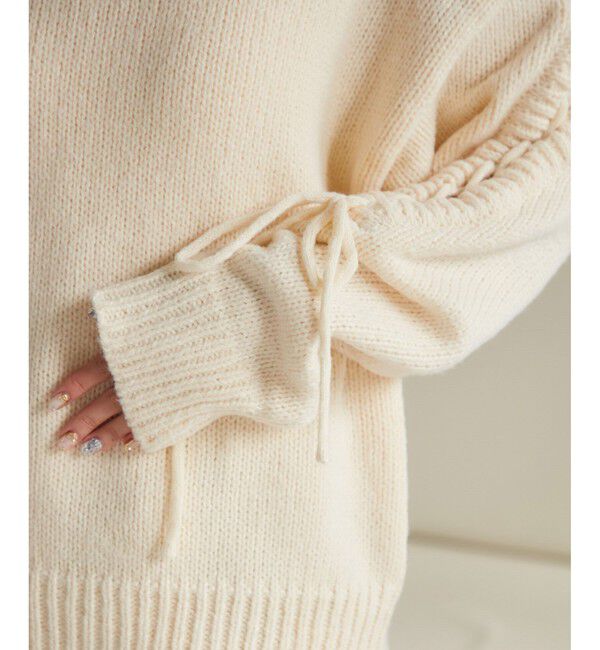 VIS「レースアップリボンニット【WEB・アウトレット限定】」|ニット・セーター|