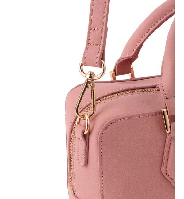 VIS「ロゴスエードミニボストンバッグ/2WAY」|ボストンバッグ|