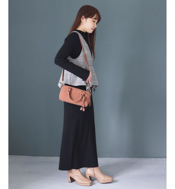 VIS「ロゴスエードミニボストンバッグ/2WAY」|ボストンバッグ|