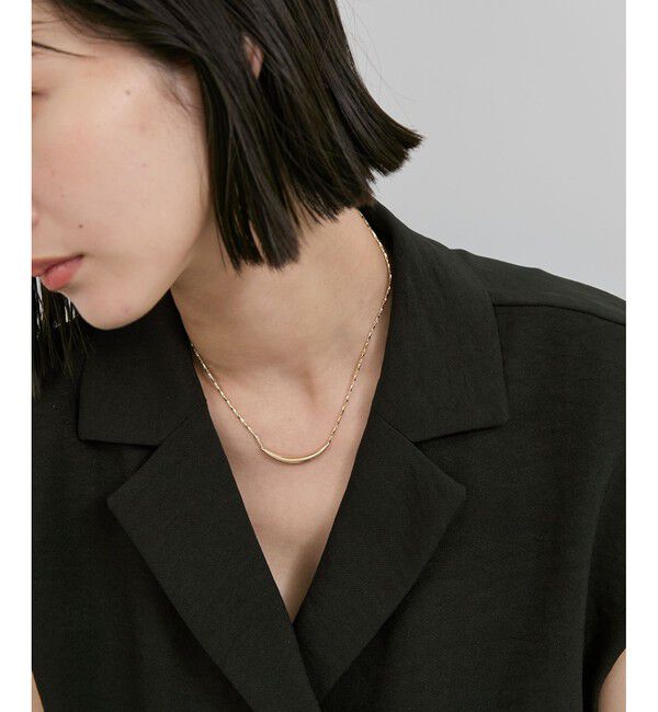 VIS「Uメタルラインネックレス」|ネックレス|ゴールド(90)