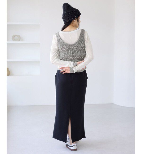 VIS「配色レイヤードシアーロンT」|Tシャツ・カットソー|