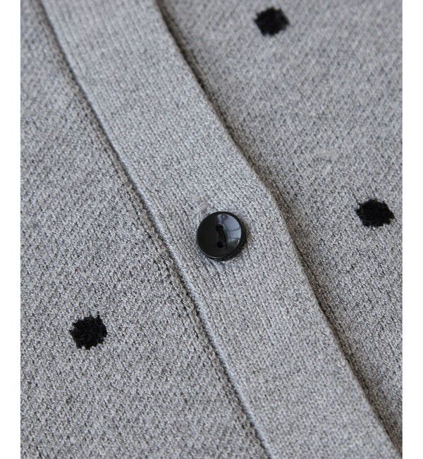 VIS「ドットジャガードカーディガン」|カーディガン|