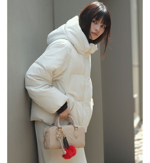 VIS「【アウター総選挙3位】フード取り外し可能軽量ダウンブルゾン/2WAY・撥水加工」|ダウン|