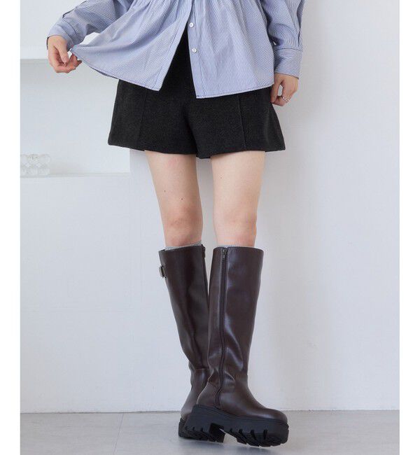 VIS「ジャージメルトンベルト付きショートパンツ」|チノ|