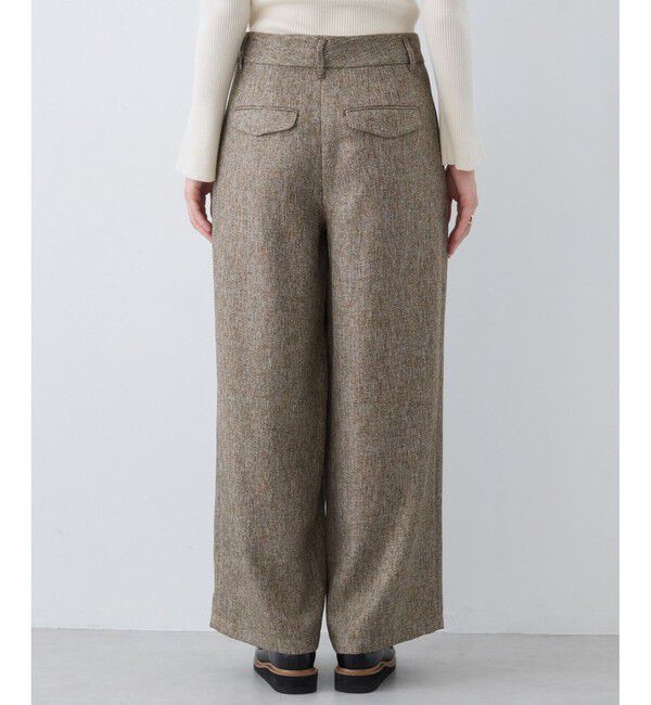 VIS「ツイード2タックワイドパンツ」|チノ|