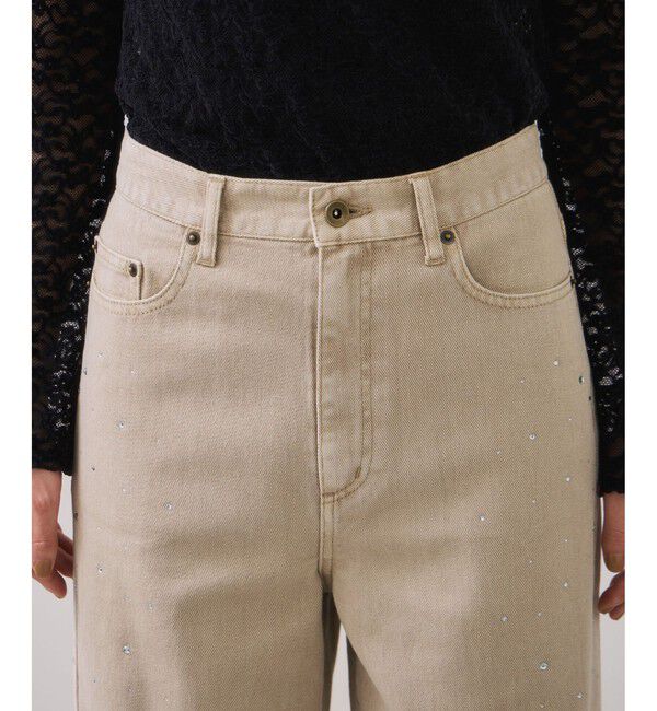 VIS「ビジューデニムパンツ」|デニム|