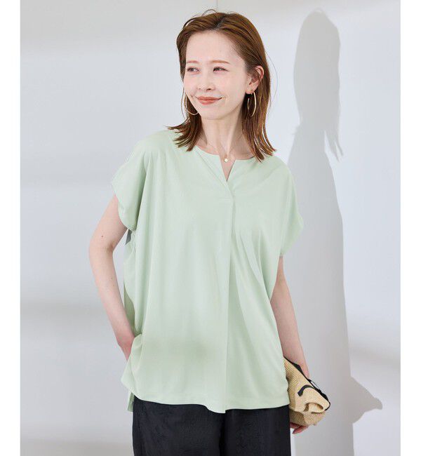 Rope&rsquo;Picnic「カットジョーゼットスキッパートップス」|Tシャツ・カットソー|