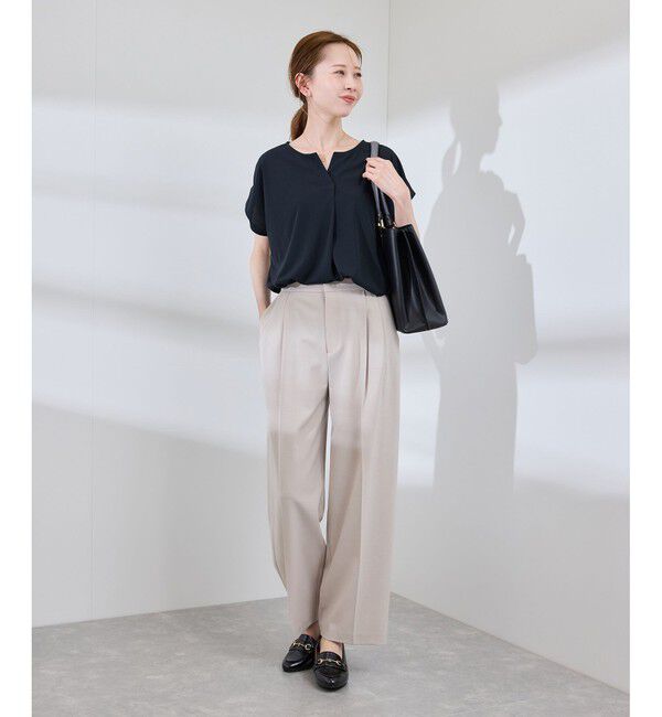 Rope&rsquo;Picnic「カットジョーゼットスキッパートップス」|Tシャツ・カットソー|