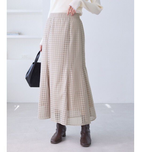 Rope&rsquo;Picnic「千鳥レースマーメイドスカード」|スカート|