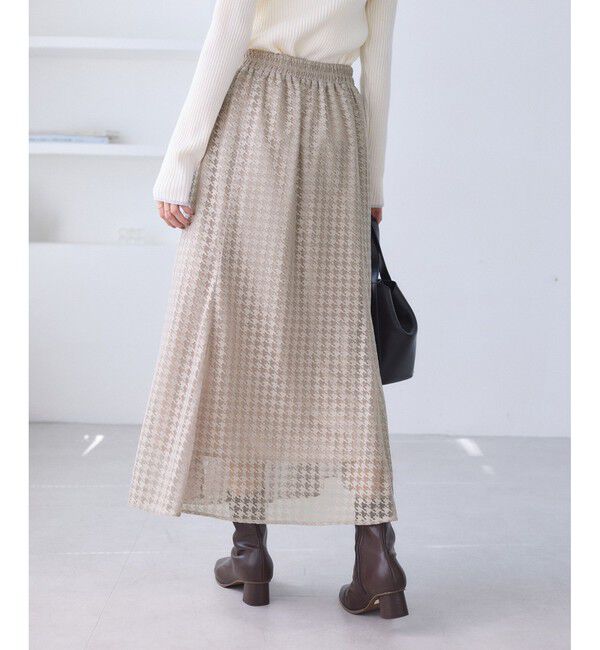 Rope&rsquo;Picnic「千鳥レースマーメイドスカード」|スカート|