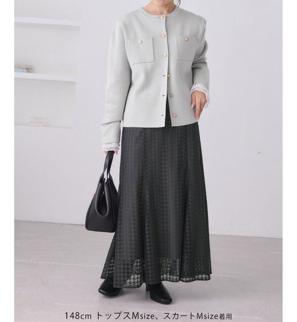 Rope&rsquo;Picnic「千鳥レースマーメイドスカード」|スカート|