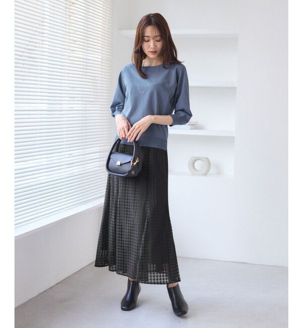 Rope&rsquo;Picnic「千鳥レースマーメイドスカード」|スカート|