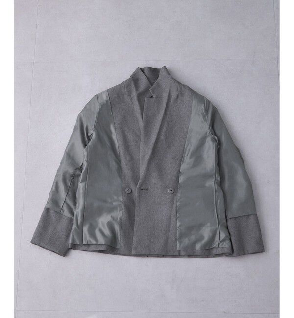 Rope&rsquo;Picnic「レディハンサムシリーズ ウールライク金ボタンジャケット(総裏地)/セットアップ対応」|テーラードジャケット|