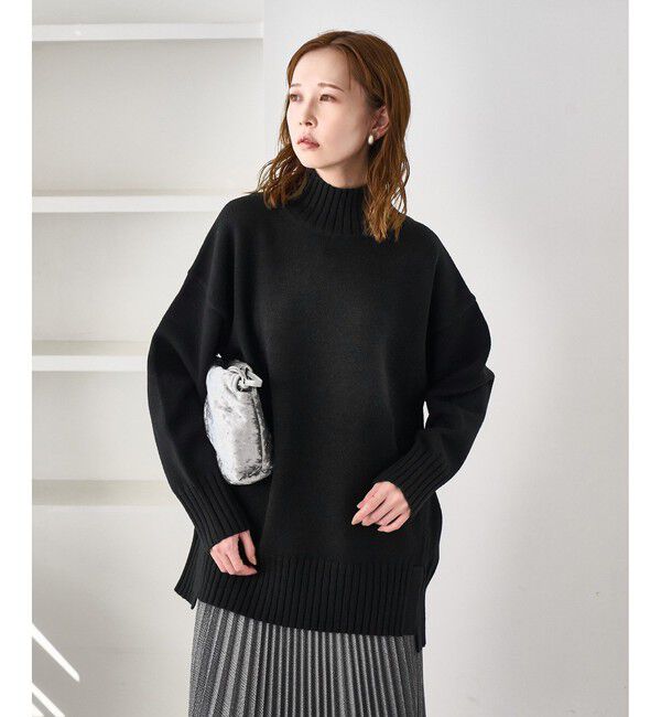 Rope&rsquo;Picnic「【WEB限定】サイドスリットニットプルオーバー/イージーケア」|ニット・セーター|