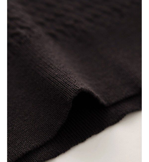 Rope&rsquo;Picnic「ポロカラーミニケーブルニット/イージーケア」|ニット・セーター|