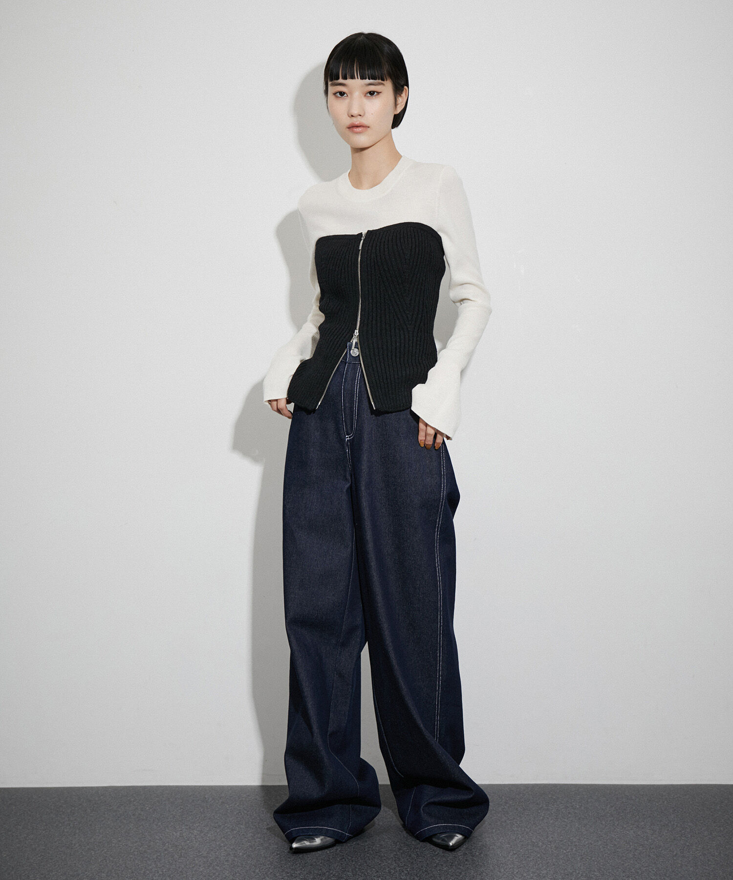 ADAM ET ROPE'「【サステナブル】ウールシルクニットビスチェ」|その他|