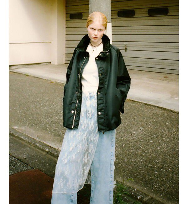 ADAM ET ROPE'「レースコンビロンT」|Tシャツ・カットソー|