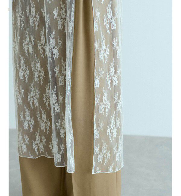 ADAM ET ROPE'「レースコンビロンT」|Tシャツ・カットソー|