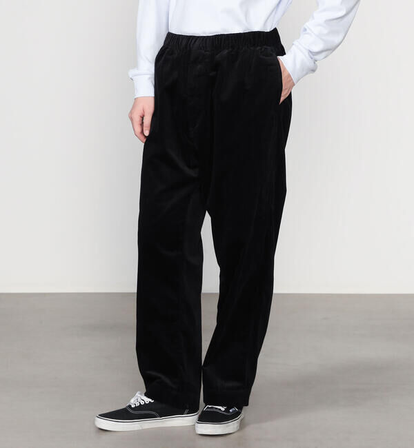 DANTON「DANTON | コーデュロイ イージーストレートパンツ MEN」|チノ|BLACK