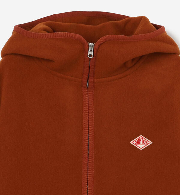 DANTON「DANTON | ウールメルトン フードブルゾン WOMEN」|テーラードジャケット|