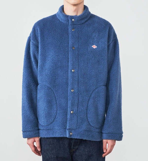 DANTON「DANTON | ダブルフェイスボア スタンドカラージャケット MEN」|ブルゾン・スタジャン|