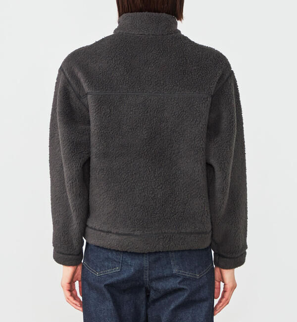 DANTON「DANTON | ダブルフェイスボア スタンドカラージャケット WOMEN」|ブルゾン・スタジャン|