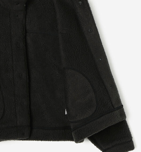 DANTON「DANTON | ダブルフェイスボア スタンドカラージャケット WOMEN」|ブルゾン・スタジャン|