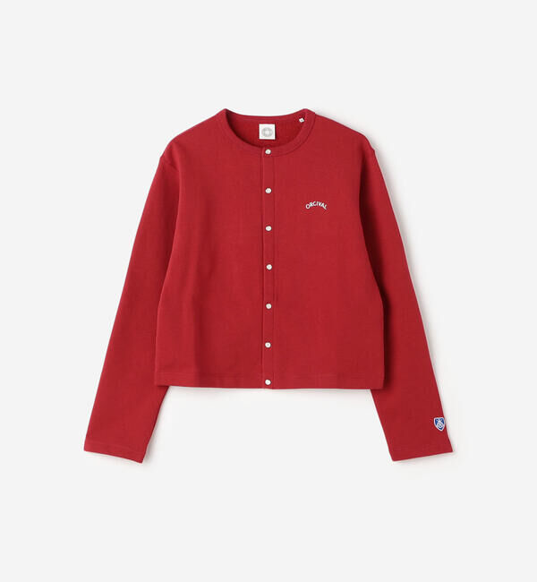 ORCIVAL「ORCIVAL | コットン裏毛 クルーネックカーディガン WOMEN」|カーディガン|