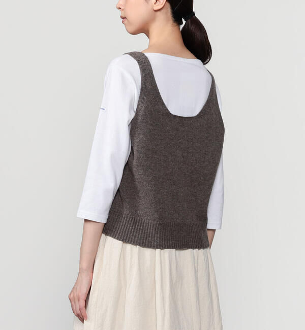 LE GLAZIK「LE GLAZIK | Vネックニットベスト WOMEN」|ベスト・ジレ|