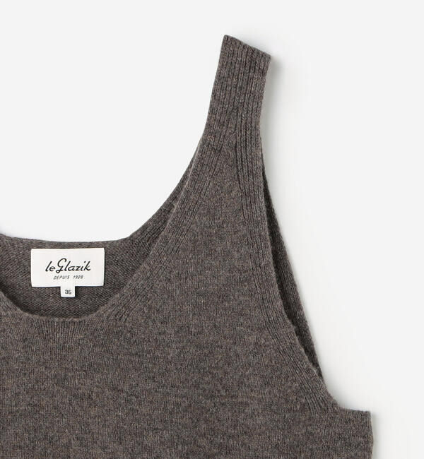 LE GLAZIK「LE GLAZIK | Vネックニットベスト WOMEN」|ベスト・ジレ|