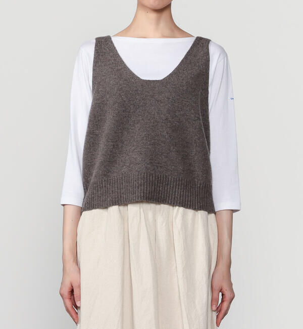 LE GLAZIK「LE GLAZIK | Vネックニットベスト WOMEN」|ベスト・ジレ|