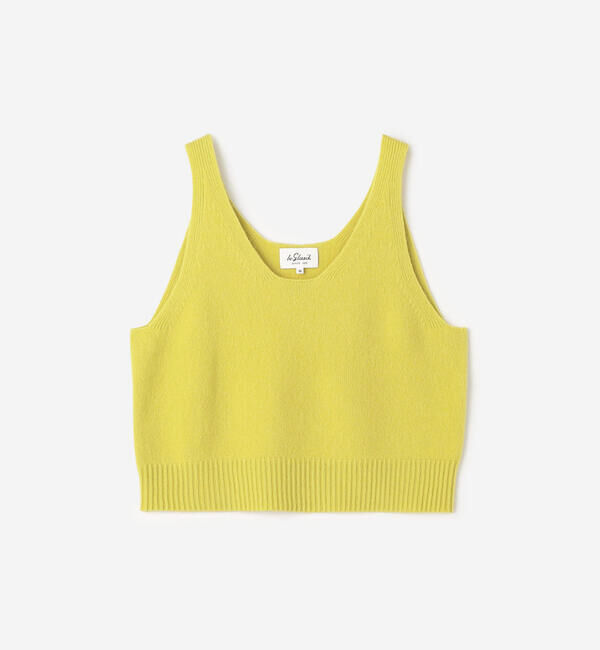 LE GLAZIK「LE GLAZIK | Vネックニットベスト WOMEN」|ベスト・ジレ|YELLOW系1