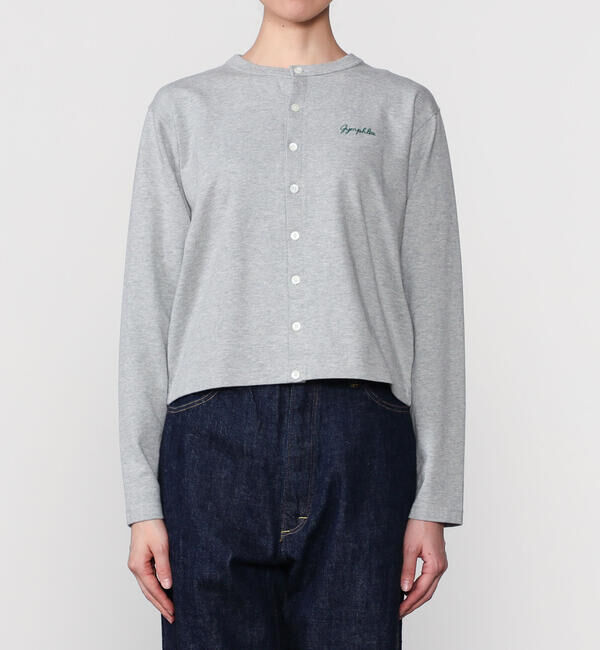 GYMPHLEX「Gymphlex | コットン 長袖ショートカーディガン WOMEN」|カーディガン|