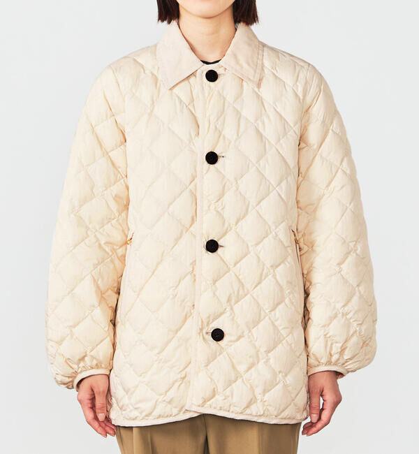 GYMPHLEX「Gymphlex | キルトダウンパフスリーブミドルコート SOLID WOMEN」|ダウン|