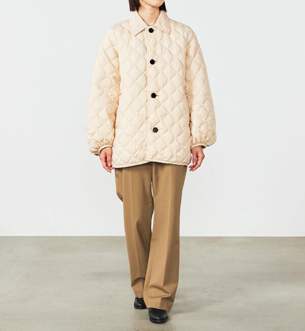 GYMPHLEX「Gymphlex | キルトダウンパフスリーブミドルコート SOLID WOMEN」|ダウン|