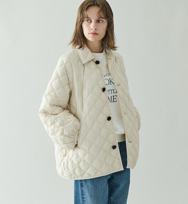 GYMPHLEX「Gymphlex | キルトダウンパフスリーブミドルコート SOLID WOMEN」|ダウン|