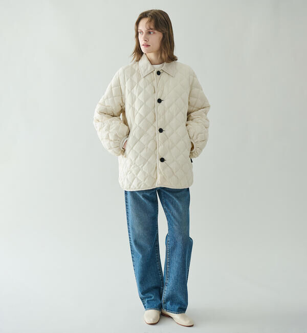 GYMPHLEX「Gymphlex | キルトダウンパフスリーブミドルコート SOLID WOMEN」|ダウン|