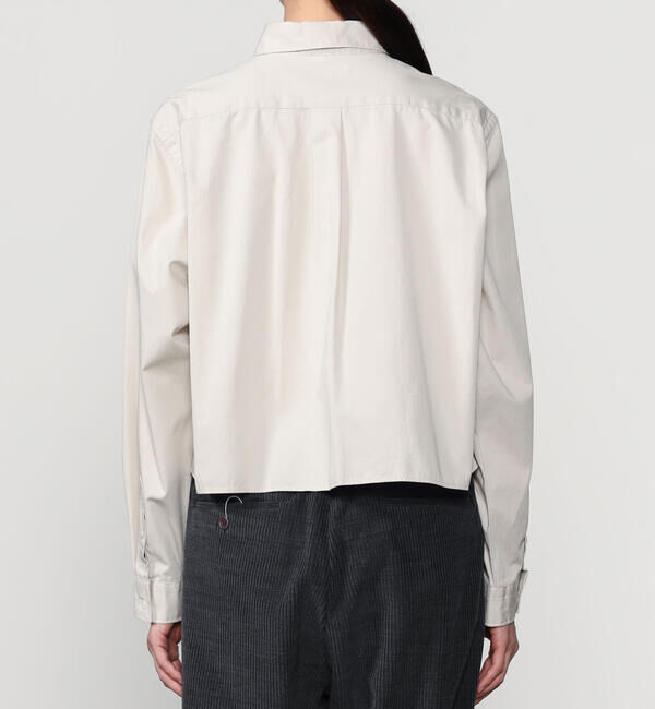 GYMPHLEX「Gymphlex | コットンツイル ショートボタンダウンシャツ WOMEN」|シャツ・ブラウス|