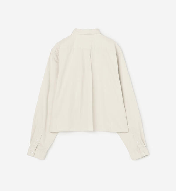 GYMPHLEX「Gymphlex | コットンツイル ショートボタンダウンシャツ WOMEN」|シャツ・ブラウス|